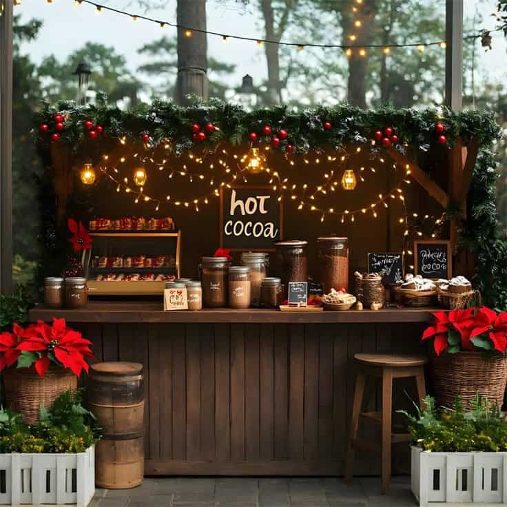 1bc1bc94fc5eaaa971653a1c7e881a2d - metroConnections A hot cocoa bar with a festive background.