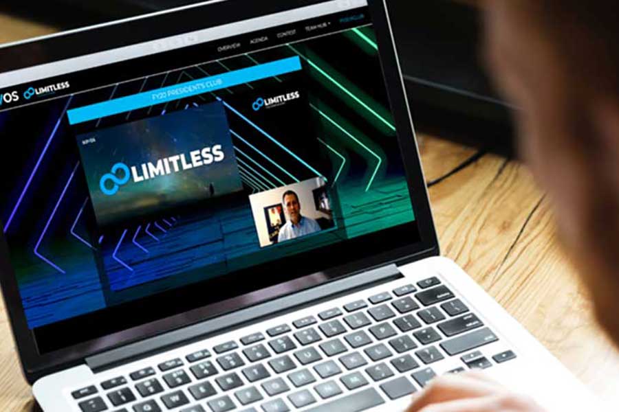 virtual meeting success laptop