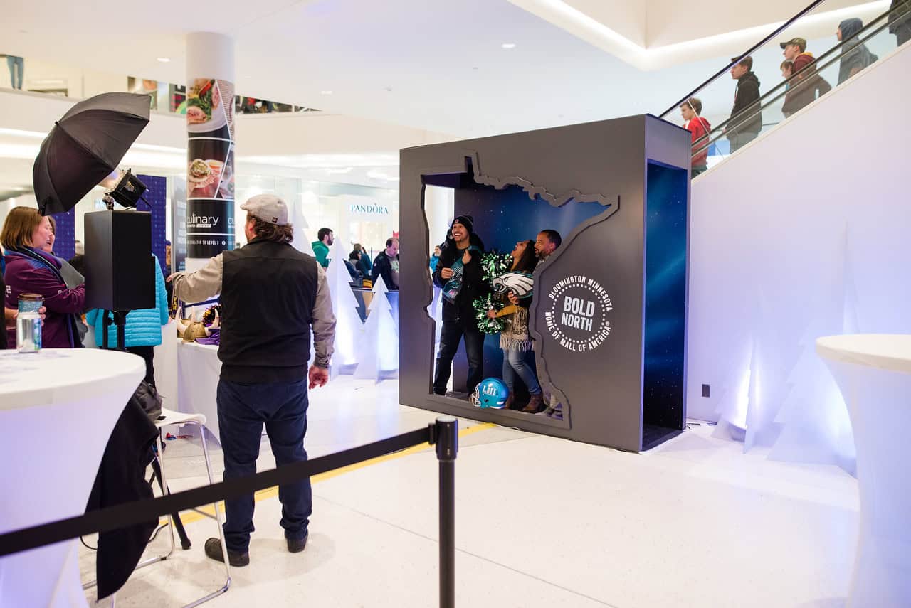 DSC_1368-X2 - metroConnections A custom-built photo booth shaped in the outline of Minnesota.